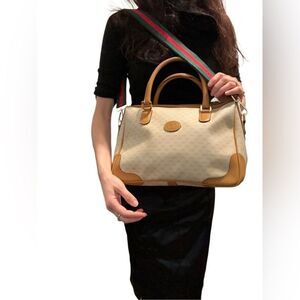 Gucci micro gg cream Boston bag